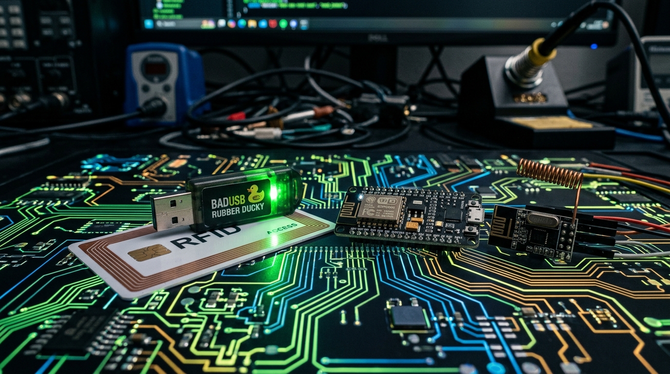 Vetores de Ataque em Hardware Hacking: BadUSB, RFID e RF